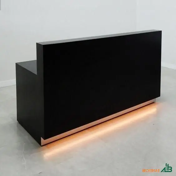 Quầy lễ tân đẹp có đèn LED 5 Quầy lễ tân cổ điển, sang trọng