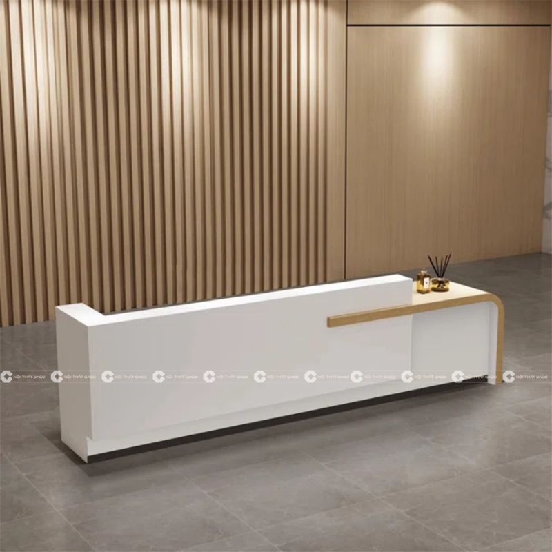 Quầy lễ tân MDF cao cấp