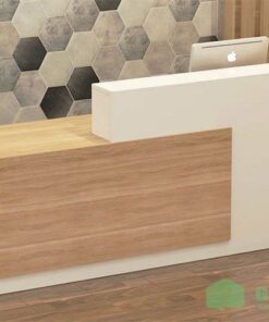 Quầy Tiếp Tân MDF quay-le-tan-go-mdf-nho-gon-ght-4053-1