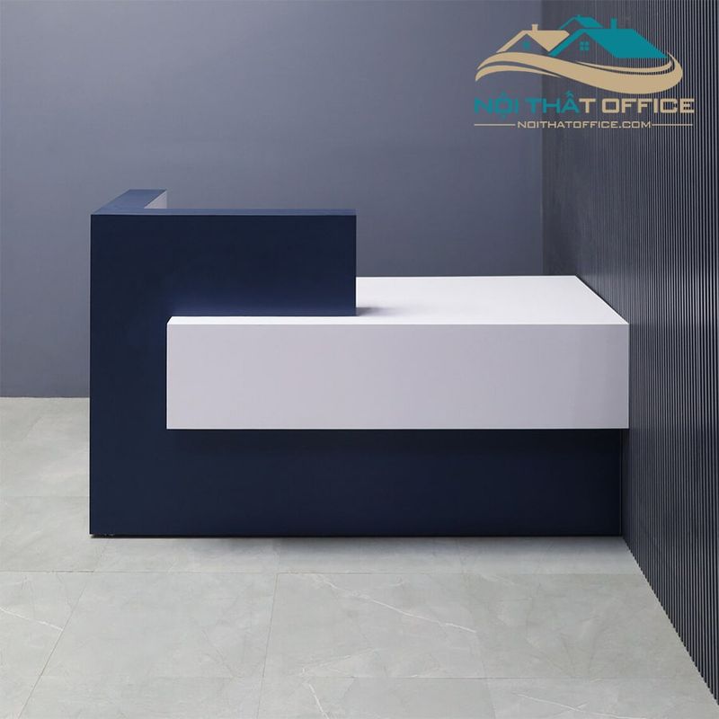 Thi Công Quầy Lễ Tân Melamine 4 Quầy lễ tân gỗ MDF phủ melamine