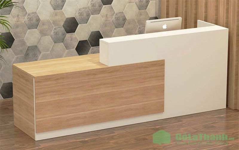 Sản Xuất Quầy Lễ Tân MDF 7 Quầy lễ tân gỗ MDF hiện đại