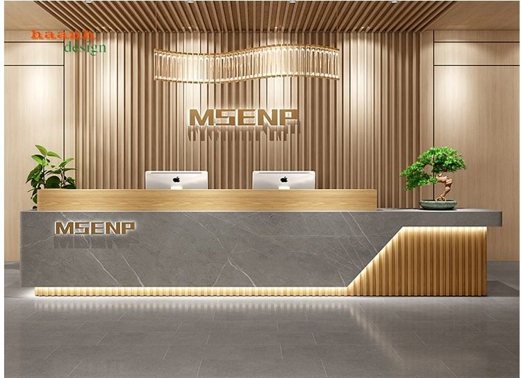 Quầy Lễ Tân Thiết Kế Đẹp 6 Quầy lễ tân hiện đại