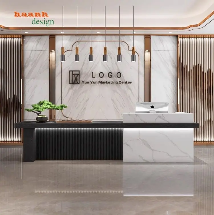 Quầy lễ tân đẹp sang trọng 8 Quầy lễ tân spa