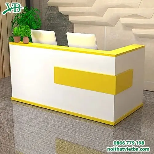 Quầy lễ tân đẹp mini 6 Quầy lễ tân nhỏ đẹp cho văn phòng