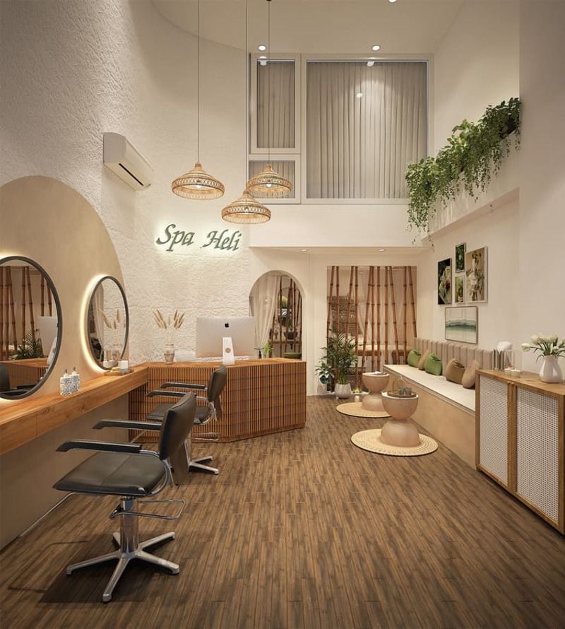 Sản Xuất Quầy Lễ Tân Spa 4 Quầy lễ tân spa nhỏ đẹp hiện đại