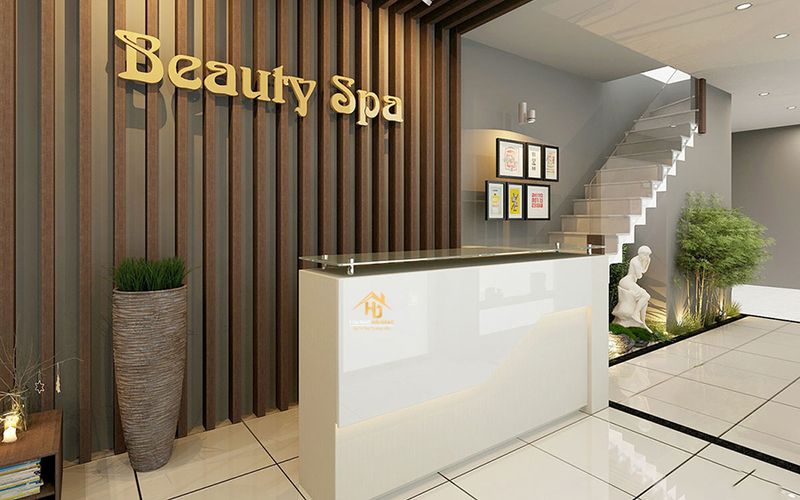 Quầy Tiếp Tân Spa 8 Quầy lễ tân spa với thiết kế sáng tạo
