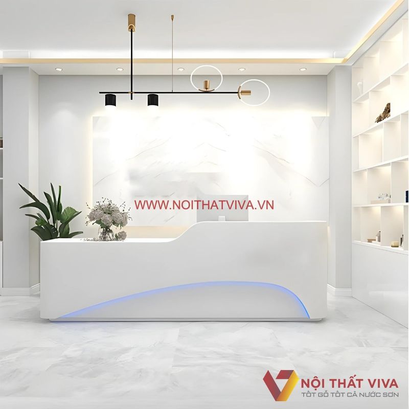 Quầy Lễ Tân Spa Cao Cấp 10 Quầy lễ tân spa đẹp hiện đại
