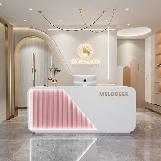 Quầy Lễ Tân Spa Miền Nam 5 Quầy lễ tân spa màu trắng cao cấp