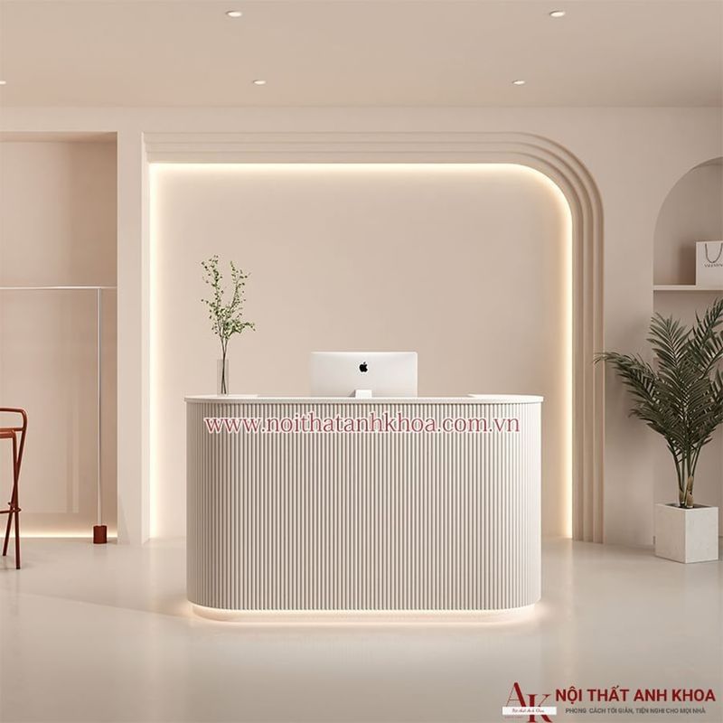 Quầy Lễ Tân Đơn Giản Đẹp 8 Quầy lễ tân spa