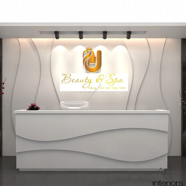 Quầy Lễ Tân Spa Sơn PU 6 Quầy lễ tân spa sang trọng
