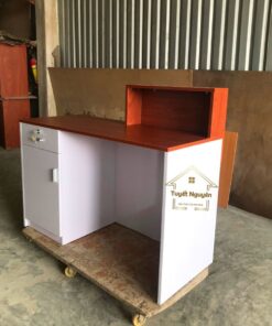 Quầy Lễ Tân Chữ L Cần Thơ quay-le-tan-tai-can-tho-dep
