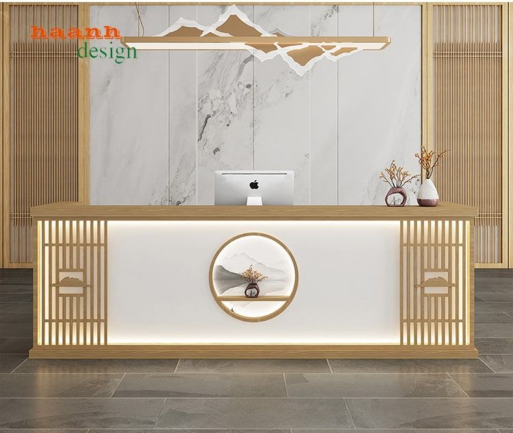 Quầy lễ tân nhỏ gọn, hiện đại