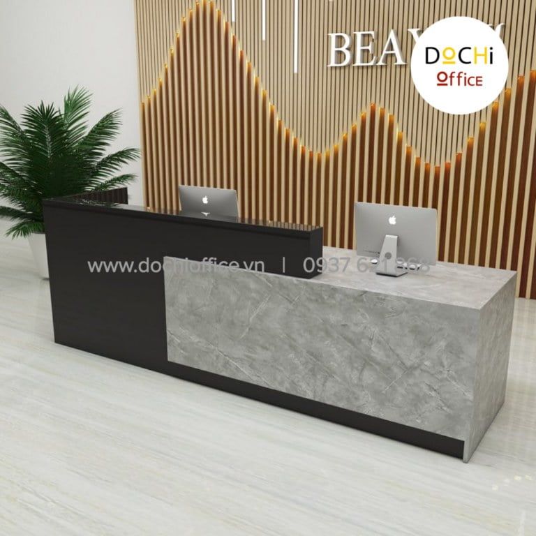 Mẫu quầy lễ tân hiện đại, sang trọng