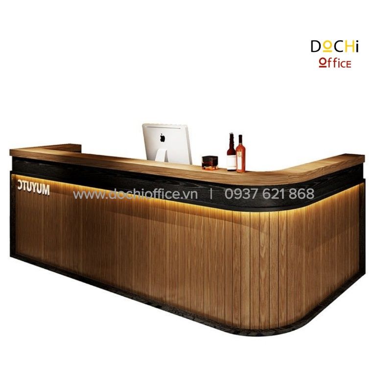Cung Cấp Quầy Lễ Tân Chữ L 6 Mẫu quầy lễ tân chữ L hiện đại, sang trọng