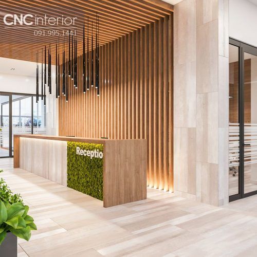 Quầy Lễ Tân Showroom 5 Quầy lễ tân hiện đại