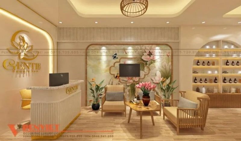 Quầy Lễ Tân Spa Tóc 6 Quầy lễ tân spa sáng tạo