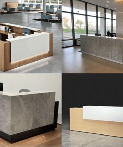 Quầy Lễ Tân Chữ L Acrylic Bóng Gương thiet-ke-va-thi-cong-quay-le-tan-chu-L-theo-yeu-cau