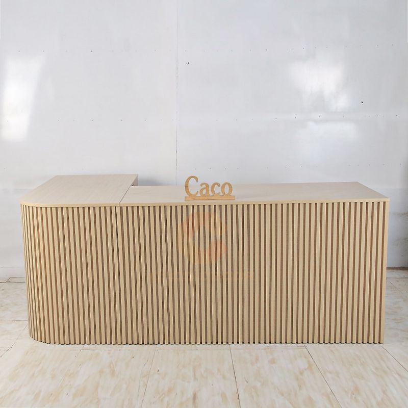 Quầy Lễ Tân MDF Melamine 6 Quầy lễ tân gỗ MDF vân gỗ