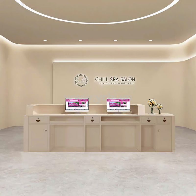 Quầy Lễ Tân Chữ L Quận 7 8 Quầy lễ tân chữ L hiện đại