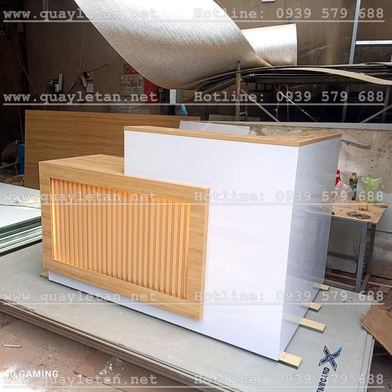 Quầy Lễ Tân Chữ L Đồng Nai 6 Quầy lễ tân chữ L hiện đại